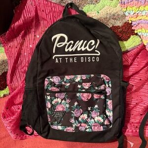 Panic! At The Disco Black Floral Backpack